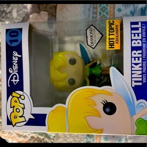 New in box Funko Pop Hot Topic Exclusive Disney TINKER BELL Vinyl Figure 10